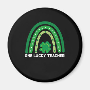 Ein glücklicher Lehrer Irischer Regenbogen St. Pat Magnet