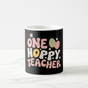 Ein glücklicher Lehrer Ostern lehrt Groovy Retro Kaffeetasse