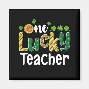 Ein glücklicher Lehrer Schule St. Patrick's Day Magnet