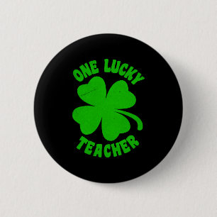Ein glücklicher Lehrer St Patrick's Day Button