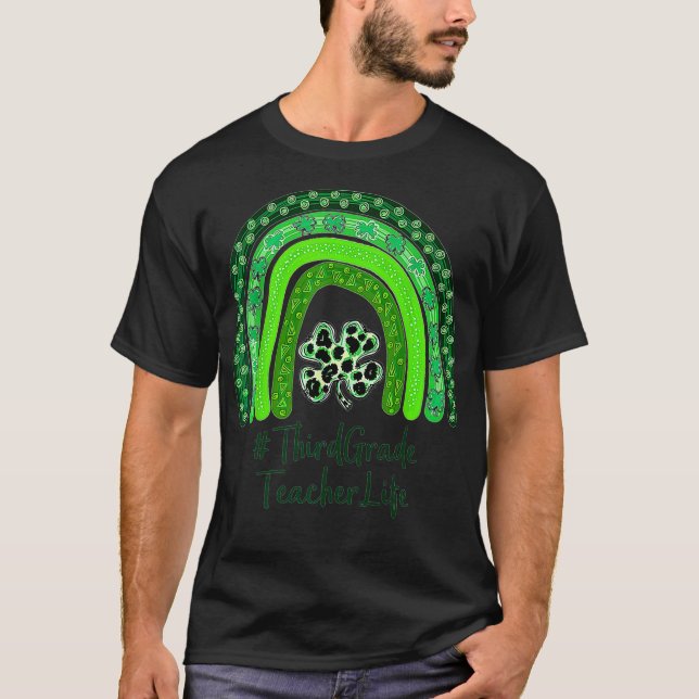 Ein glücklicher Lehrer St Patrick's Day T-Shirt (Vorderseite)