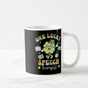 Ein Glücklicher Logopäde Slp Shamrock St. Patrick Kaffeetasse