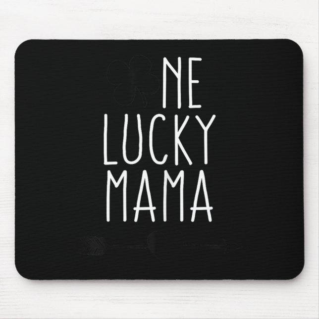 Ein glücklicher Mama-Pfeil St. Patricks Day Irisch Mousepad (Vorne)