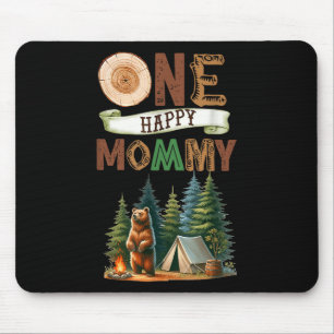Ein glücklicher Mami-Camper zum ersten Geburtstag Mousepad