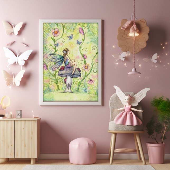 Ein glücklicher Ort Blume Fairy und Schmetterlinge Poster (Von Creator hochgeladen)