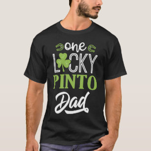 Ein glücklicher PINTO-Pferdevater Irisches Reiten T-Shirt
