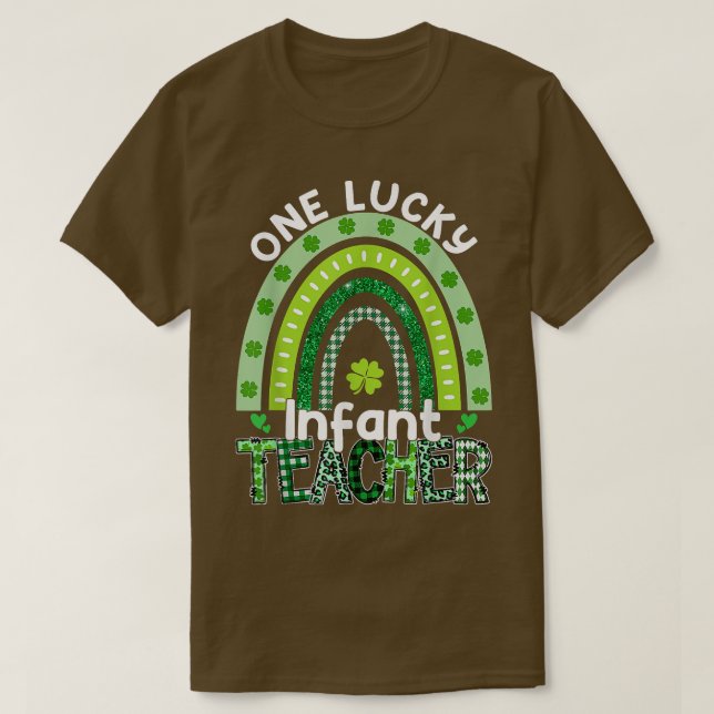 Ein glücklicher Säugling Lehrer St Patrick's Day T T-Shirt (Design vorne)