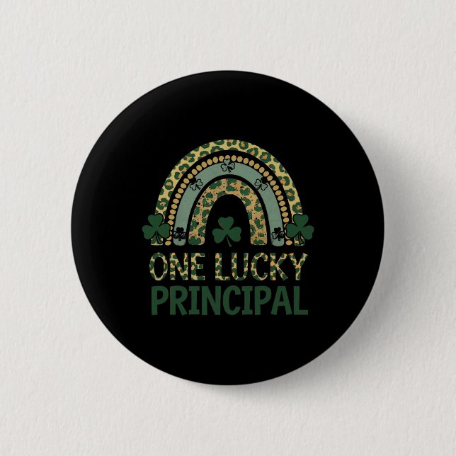 Ein Glücklicher Schulleiter St Patricks Day Für Sc Button (Vorderseite)