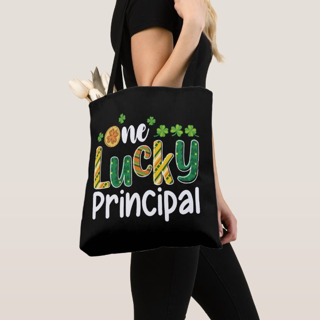 Ein glücklicher Schulleiter St Patrick's Day Tasche (Von Nahem)