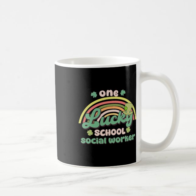 Ein glücklicher Schulsozialarbeiter St. Patricks D Kaffeetasse (Rechts)