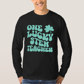 Ein glücklicher STEM-Lehrer St. Patrick's Day Lehr T-Shirt