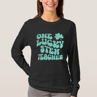 Ein glücklicher STEM-Lehrer St. Patrick's Day Lehr T-Shirt