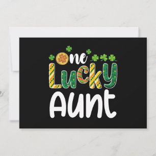 Ein glücklicher Tante Matching Family St Patrick's Einladung