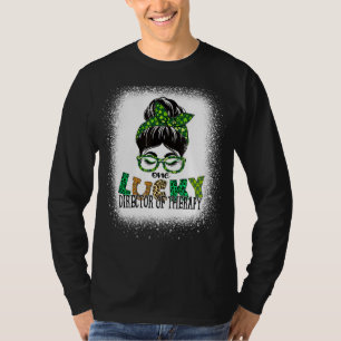 Ein glücklicher Therapiedirektor brach St Patricks T-Shirt