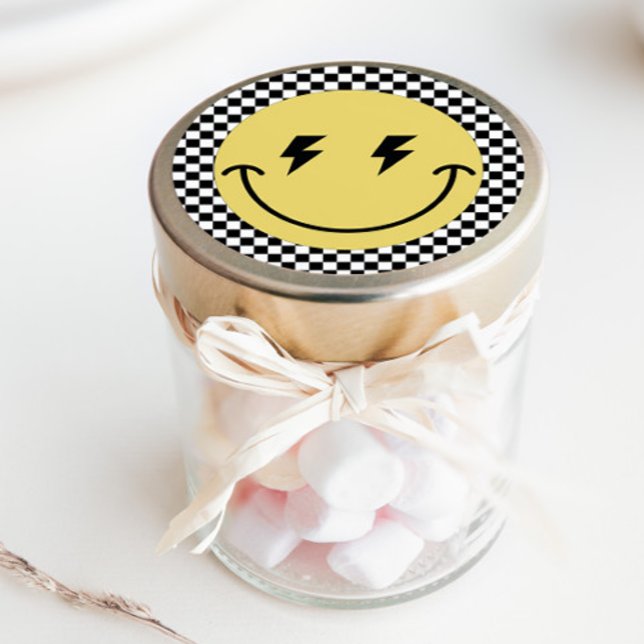 Ein glücklicher Typ | Jungen Krasse Kinder 1. Gebu Runder Aufkleber (Von Creator hochgeladen)