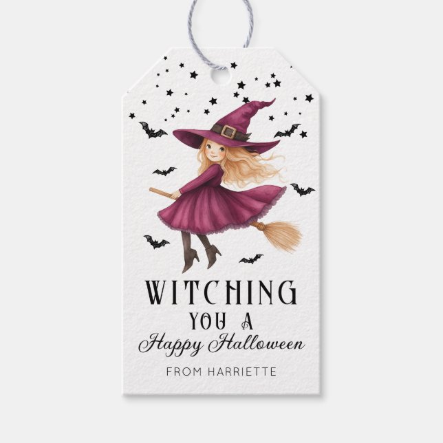 Ein glückliches Halloween Geschenkanhänger (Vorderseite)
