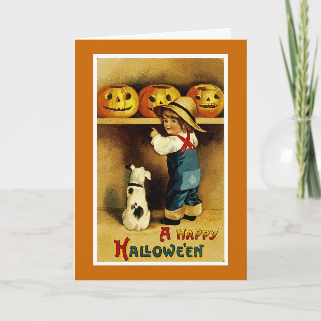 Ein glückliches Halloween Karte (Vorderseite)