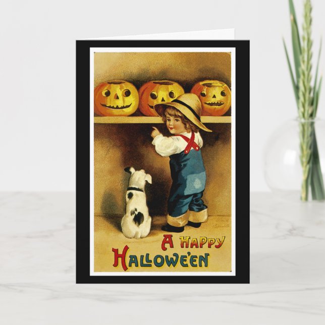 Ein glückliches Halloween Karte (Vorderseite)