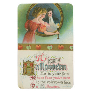 Ein glückliches Halloween-Mirrow-Schicksal Vintag Magnet