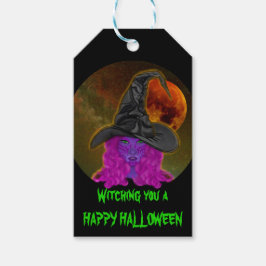 Ein glückliches Halloween-Party Geschenkanhänger