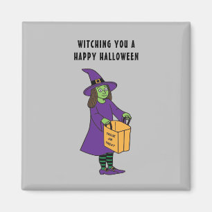 Ein glückliches Halloween-Pun-Sprichwort Magnet