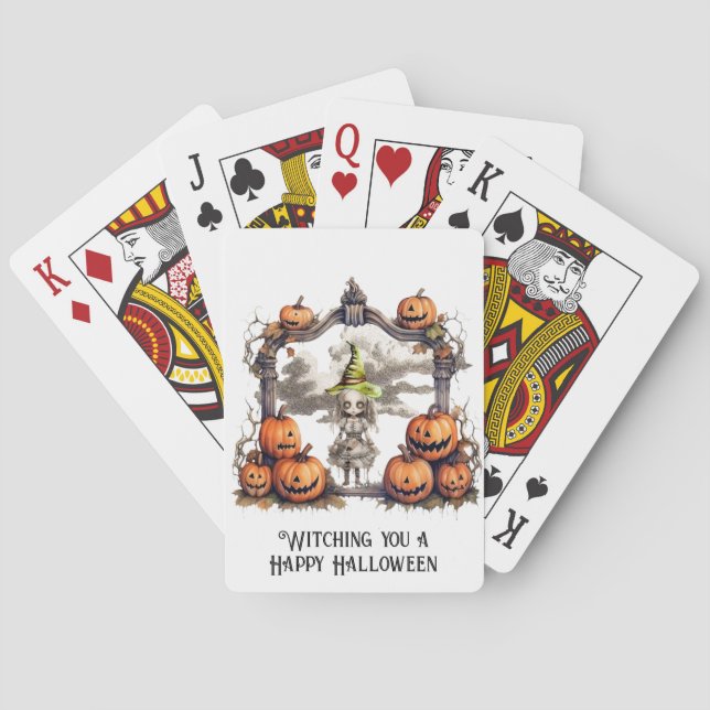 Ein glückliches Halloween Spielkarten (Rückseite)