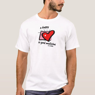 ein glückliches Herz ist gute Medizin. Prov 17:22 T-Shirt