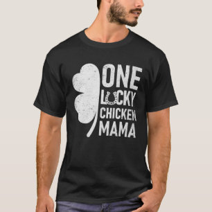 Ein glückliches Hühner-Mama passendes St. Patricks T-Shirt