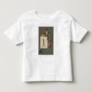 Ein glückliches neues YearGnomes werfendes Geld Kleinkind T-shirt