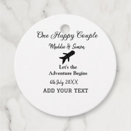 Ein glückliches Paar - Abenteuer beginnt Hochzeit Geschenkanhänger