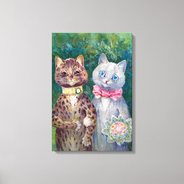 Ein glückliches Paar | Louis Wain | Leinwanddruck