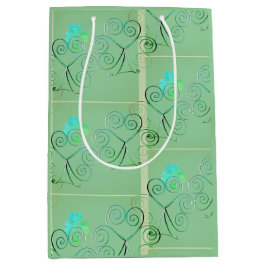 Ein glückliches St Patrick's Day Kleeblatt Misty G Mittlere Geschenktüte