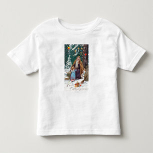 Ein glückliches Weihnachtszeit-Vater-Weihnachten Kleinkind T-shirt