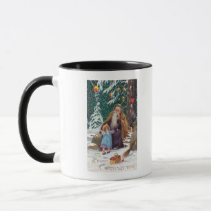 Ein glückliches Weihnachtszeit-Vater-Weihnachten Tasse