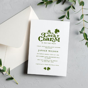 Ein Glücksbringer St. Patrick's Day Babyshower Einladung