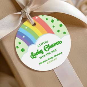 Ein Glücksbringer St. Patrick's Day Babyshower Geschenkanhänger