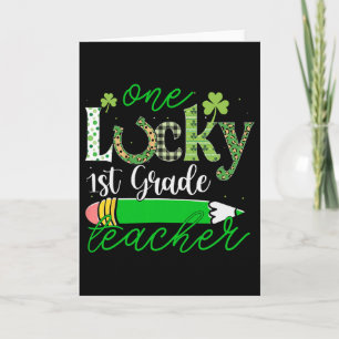 Ein Glückspilz 1. Klasse Lehrer St. Patrick's Day Karte