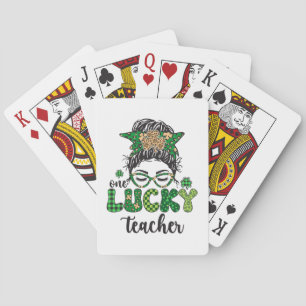 Ein Glückspilz-Lehrer - St. Patrick's Day Spielkarten