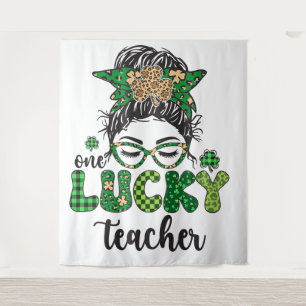 Ein Glückspilz-Lehrer - St. Patrick's Day Wandteppich