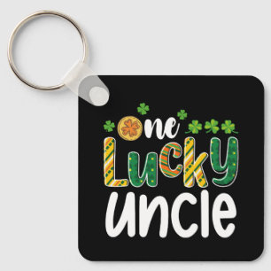 Ein Glückspilz Onkel passende Familie St. Patrick' Schlüsselanhänger