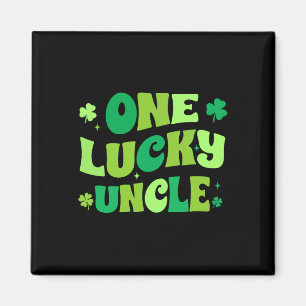 Ein Glückspilz Onkel St Patrick's Day Grüner Shamr Magnet