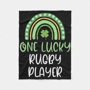 Ein Glückspilz Rugby-Spieler St. Patrick's Day Lus Fleecedecke