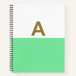 Ein Gold-ErstNotebook Notizbuch