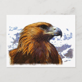 Ein goldener Adler Postkarte
