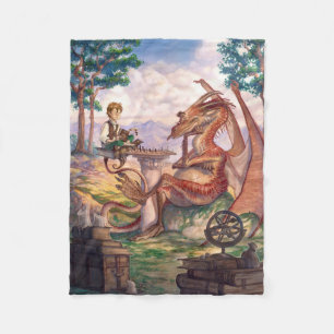 "Ein goldener Nachmittag" kleines Fleece-Decke Fleecedecke