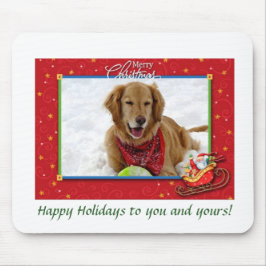Ein goldener Weihnachtsgruß Mousepad
