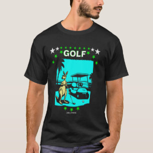 EIN GOLFENDES KÄNGURU LUSTIGE GOLF-TIERE T-Shirt