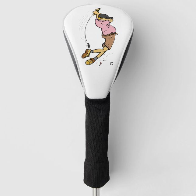 Ein Golfer vermisst die Kugel Golf Headcover (Vorderseite)