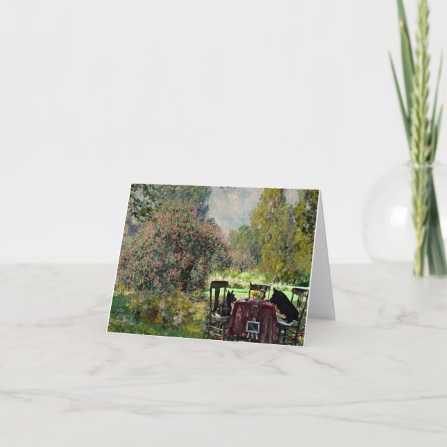 Ein Gott in Monet Dankeskarte (Vorderseite)