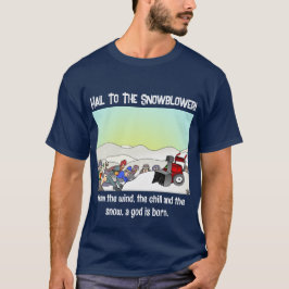 Ein Gott ist der Geborene dunkelblaue T - Shirt ei